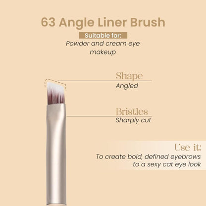 Milagro Beauty Angle Liner Spoolie Brush 63 - Distacart