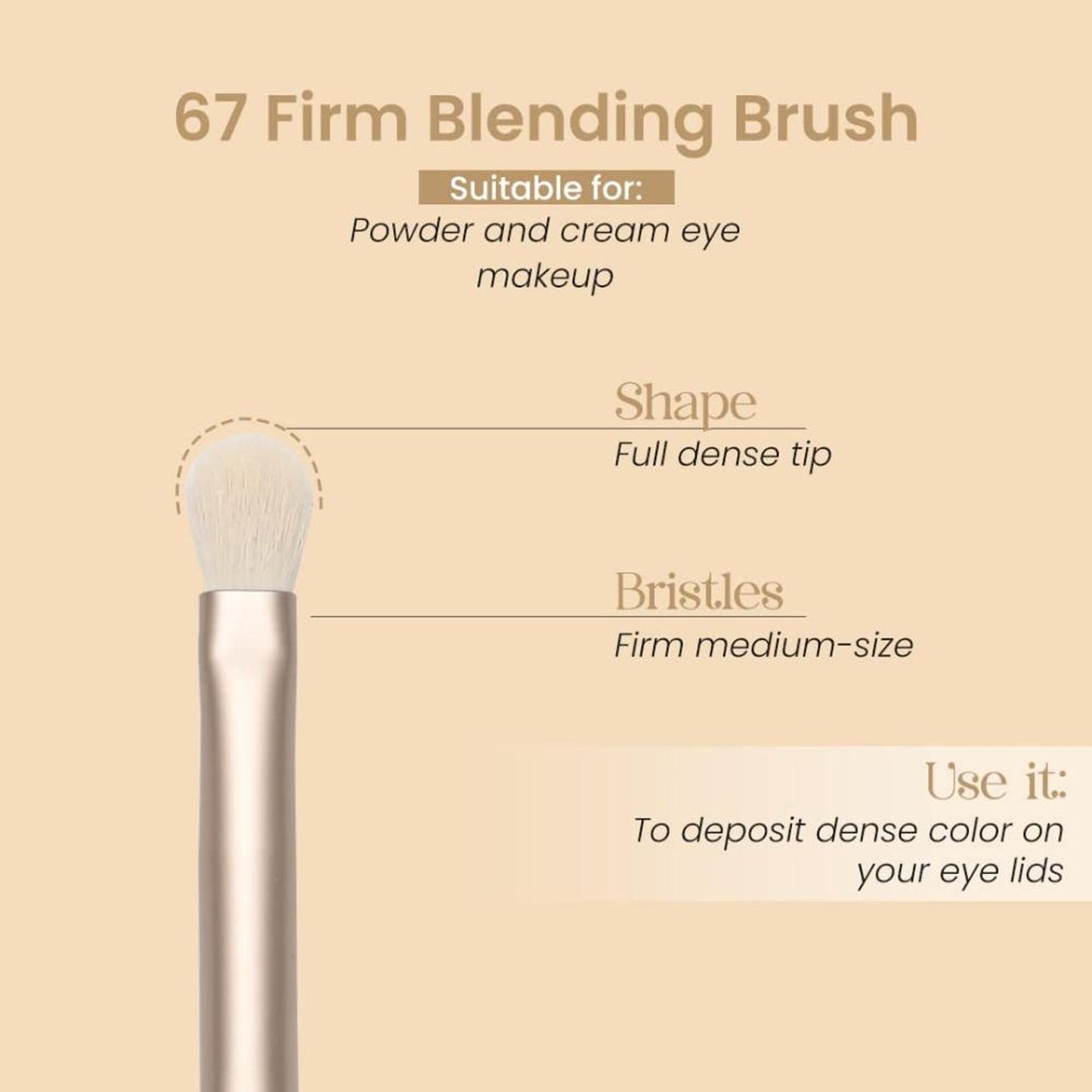 Milagro Beauty Firm Blending Brush 67 - Distacart