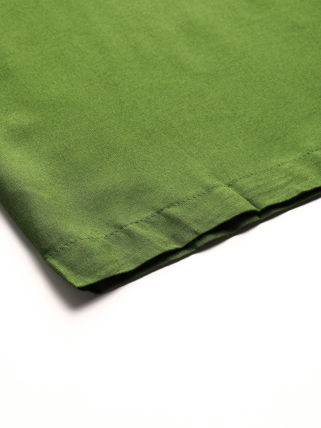 TAG 7 Women Green Solid Wide Leg Palazzos