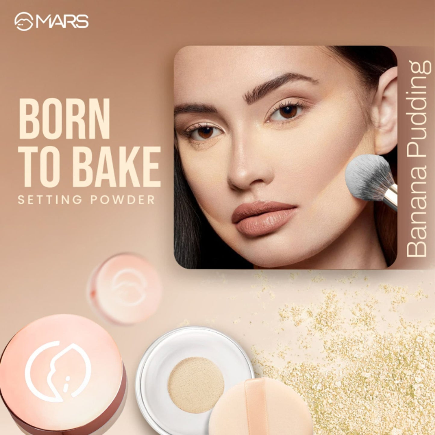 MARS Cosmetics Born To Bake Setting Loose Powder - Banana Pudding - Distacart