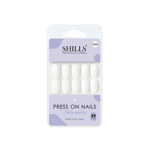 shills professional reusable press on nails oval spn658