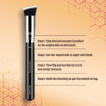 Thumbnail for Miss Claire M45 - Angled Blending Brush - Chrome