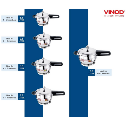Vinod Stainless Steel Splendid Plus Handi Cooker - Dista