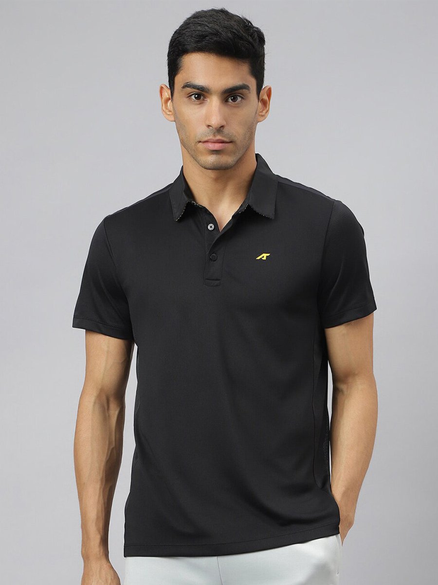 Alcis Men Train-Tech Anti-Static Slim-Fit Training Polo T-Shirt - Distacart