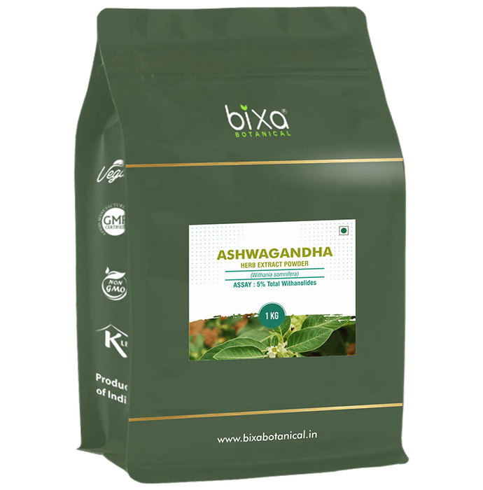 Bixa Botanical Ashwagandha Herb Extract Powder 5% Total Withanolides