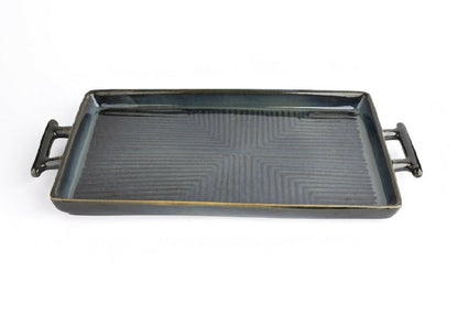 Simply Soho Obsidian Tide Platter - Distacart