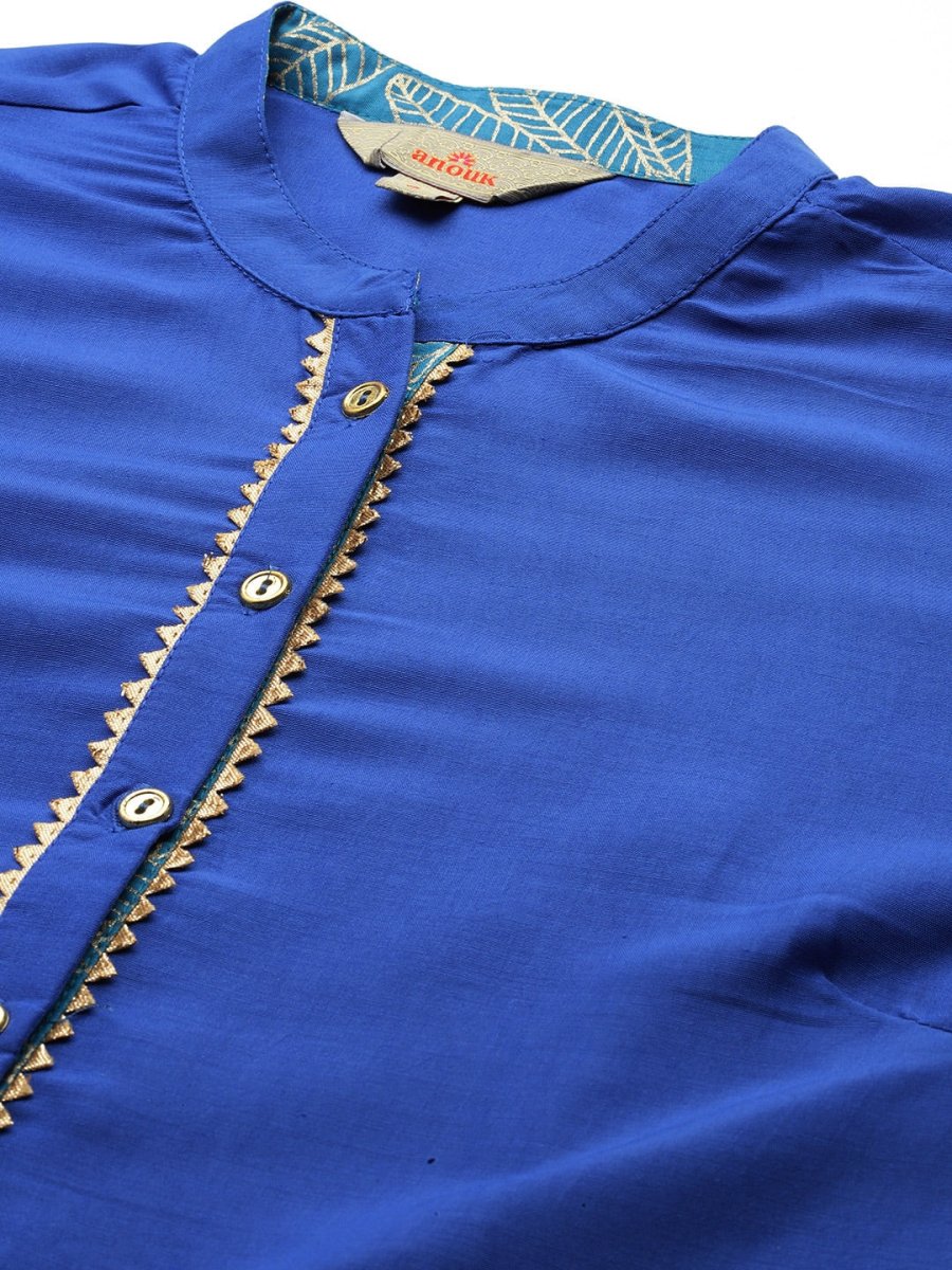 Anouk Gotta Patti Kurta with Trousers & Printed Dupatta - Distacart