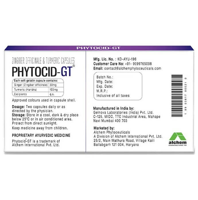 Alchem Life Phytocid -GT Capsules - Distacart