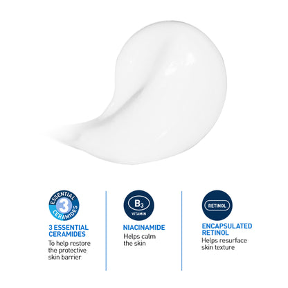 CeraVe Resurfacing Retinol Serum, Reduces Acne Marks with Licorice Root Extract & Niacinamide