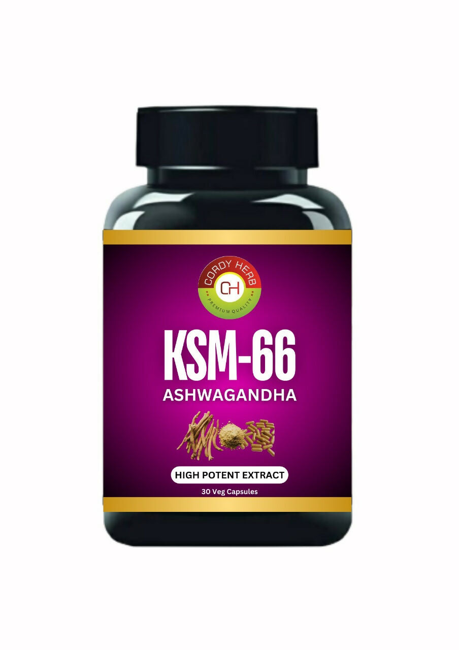 Cordy Herb KSM 66 Ashwagandha Veg Capsules - Distacart