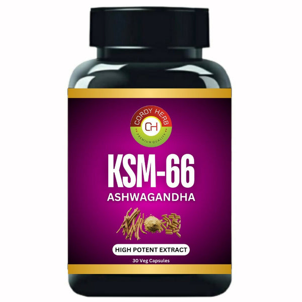 Cordy Herb KSM 66 Ashwagandha Veg Capsules - Distacart