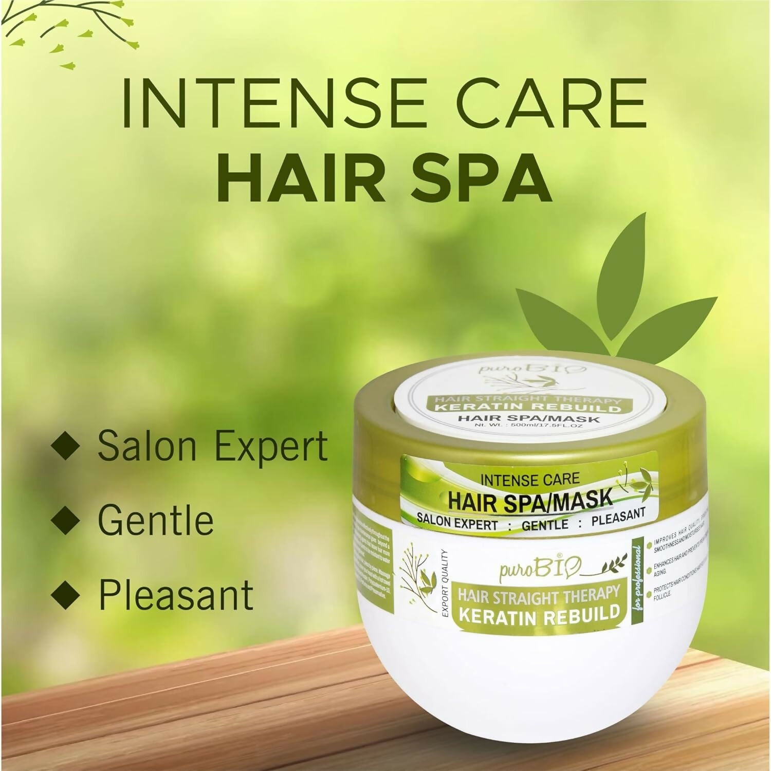 Purobio Sulphate Free Keratin Rebuild Hair Mask - Distacart