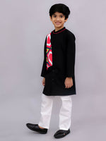 Thumbnail for Lil Drama Shor-Gul Multicolor Kurta Pyjama Set For Boys