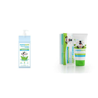 Mamaearth Milky Soft Shampoo & Milky Soft Natural Baby Face Cream for Babies - Distacart