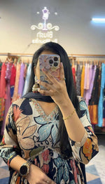 Thumbnail for Preksha Creation Indian Alia cut suits with sequence work Gown with Dupatta and Work - Black - Distacart
