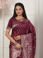 Thumbnail for Astita Lichi Silk Green Saree