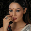 Navratan Kundan Ring (Multi Color) - Ruby Raang - Distacart