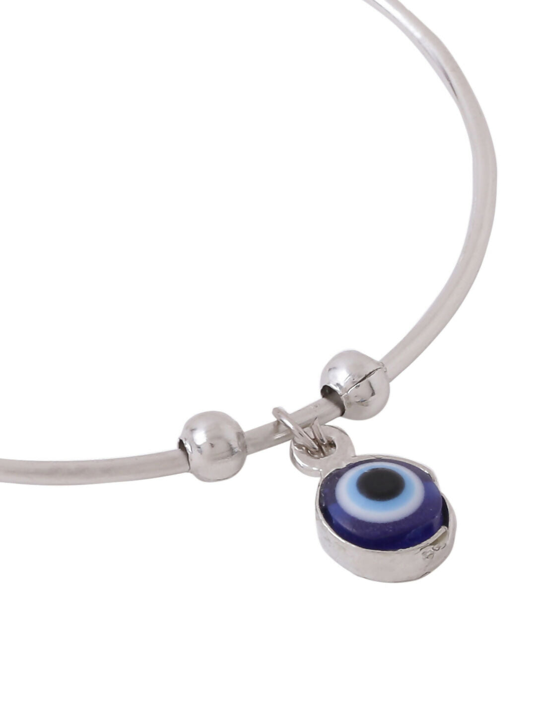 NVR Women Silver Evil Eye Adjustable Bracelet - Distacart