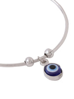 Thumbnail for NVR Women Silver Evil Eye Adjustable Bracelet - Distacart