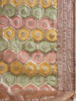 Thumbnail for Sangria Woven Design Kurta & Palazzo With Dupatta