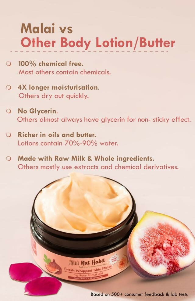 Nat Habit Fig Rose PrimaLight Fresh Whipped Skin Malai - Distacart