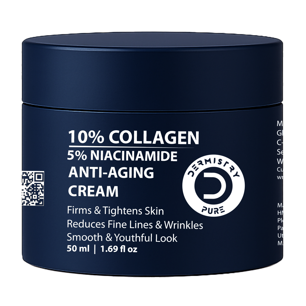 Dermistry 10% Collagen Skin Tightening Anti Aging Day Night Hydrates Moisture Face Cream - Distacart