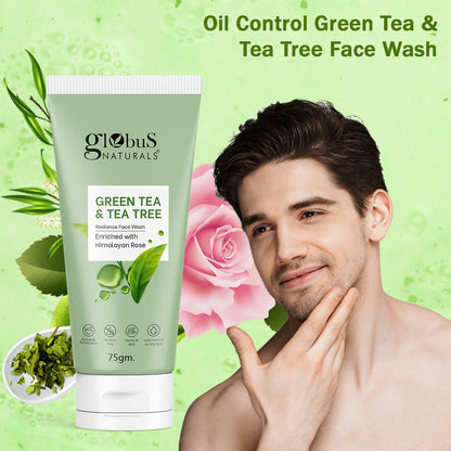 Globus Naturals Green Tea & Tea Tree Face Wash - Distacart