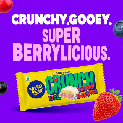 Yoga Bar Crunch Mixed Berries Protein Bar - Distacart