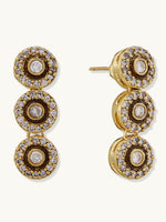 Thumbnail for Nuyug 22K Gold-Plated Zircon Studded Enamel Embellished Dual Layered Necklace Set