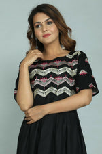 Thumbnail for Alvano Printed Stylish Anarkali Kurti for Women and Girls Rayon Embroidery - Distacart