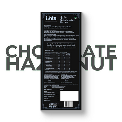 Organic Mandya 41% Mylk Chocolate with Hazelnut - Distacart