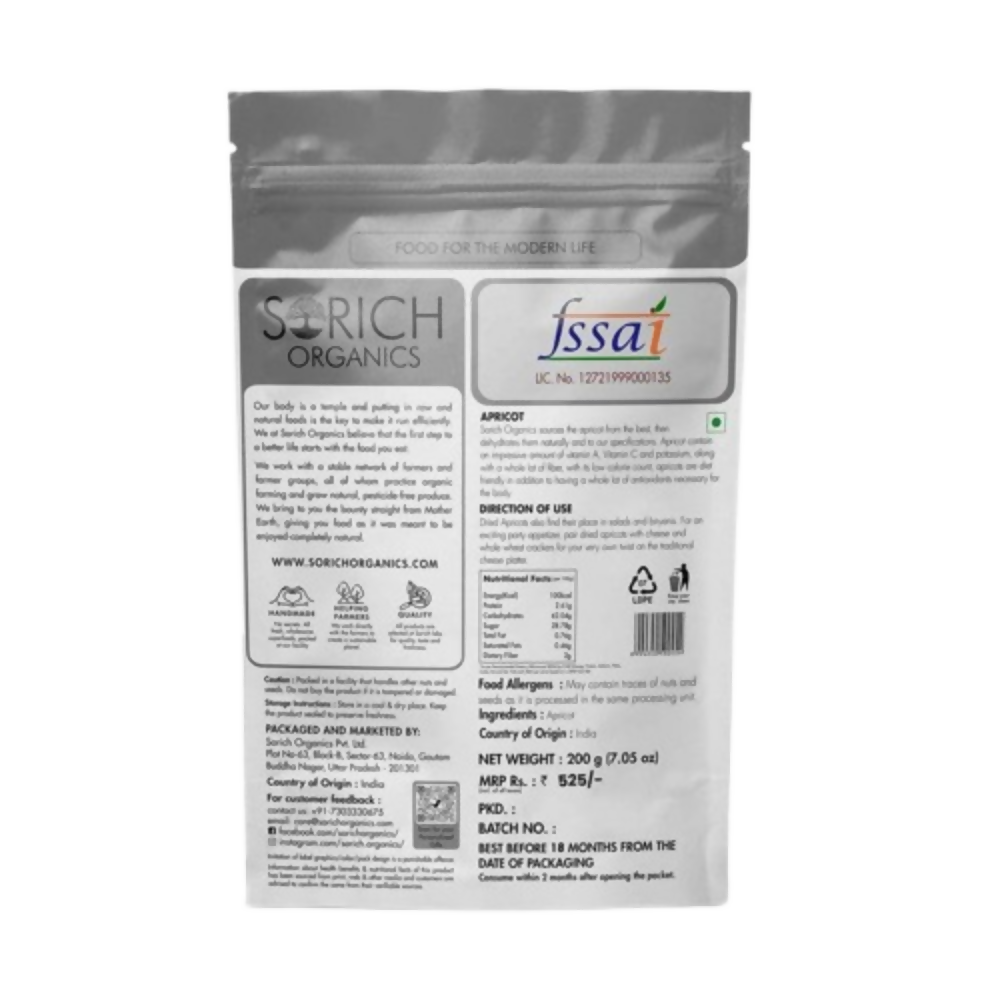 Sorich Organics Turkish Apricot - Distacart