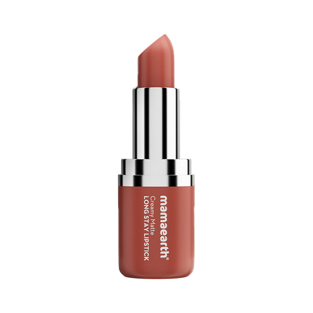 Mamaearth Creamy Matte Long Stay Lipstick - Apricot Taupe - Distacart