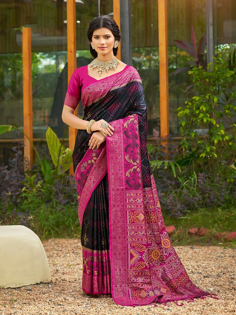 Shree Shyam Fashion Blue Soft Silk Saree - Distacart