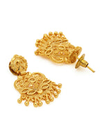Thumbnail for Ruby Raang Traditional Gold Earrings