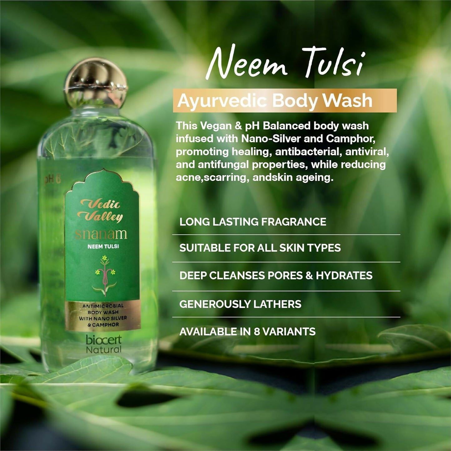 Vedic Valley Neem Tulsi Body Wash - Distacart