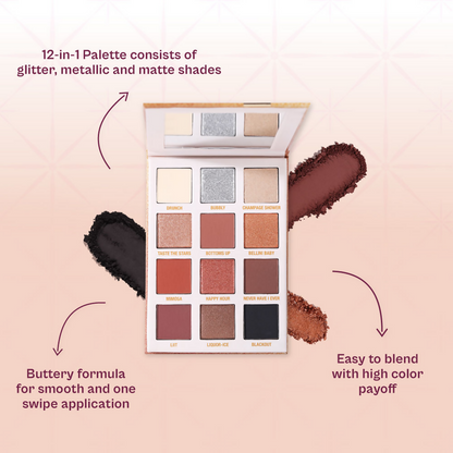 Typsy Beauty Pop Fizz Clink Champagne Eyeshadow Palette - Distacart