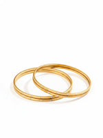 Thumbnail for NVR Women Set of 4 Gold Plated Handcrafted CZ Studded Bangle - Distacart