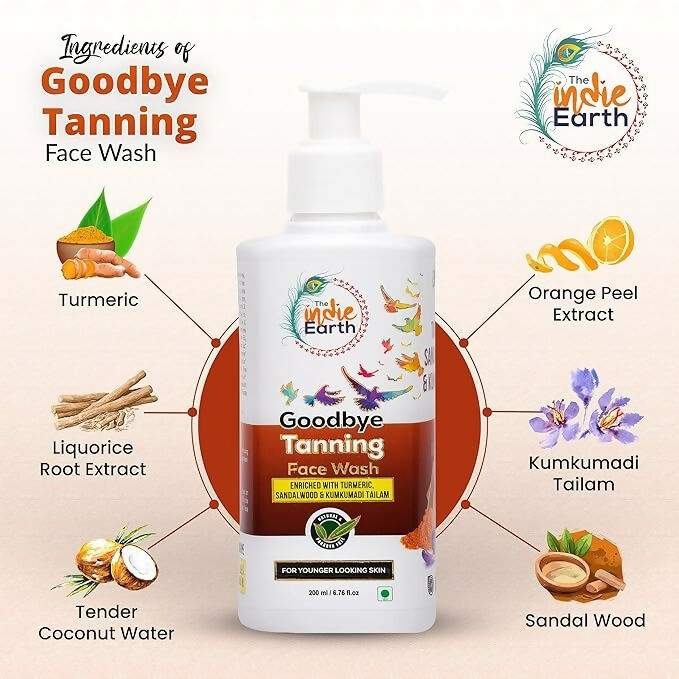 The Indie Earth Goodbye Tanning (Skin Lightening) Facewash - Distacart