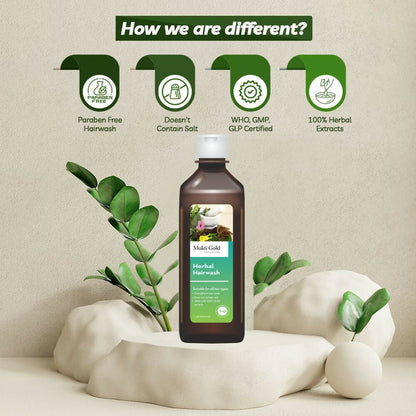 Axiom Mukti Gold Herbal Hair Wash - Distacart