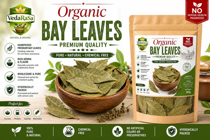 VedaRasa Organic Bay Leaves Premium Quality - Dista