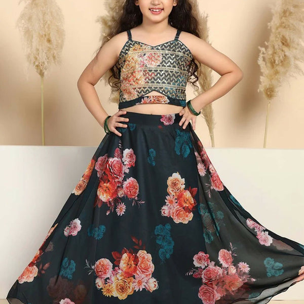 Joban Fashion Girl's Multi Color Lehenga Choli