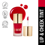 Thumbnail for Lakme 9To5 Double Duty Lip & Cheek Water Stain, Transferproof & Long Lasting , Sunset Kiss