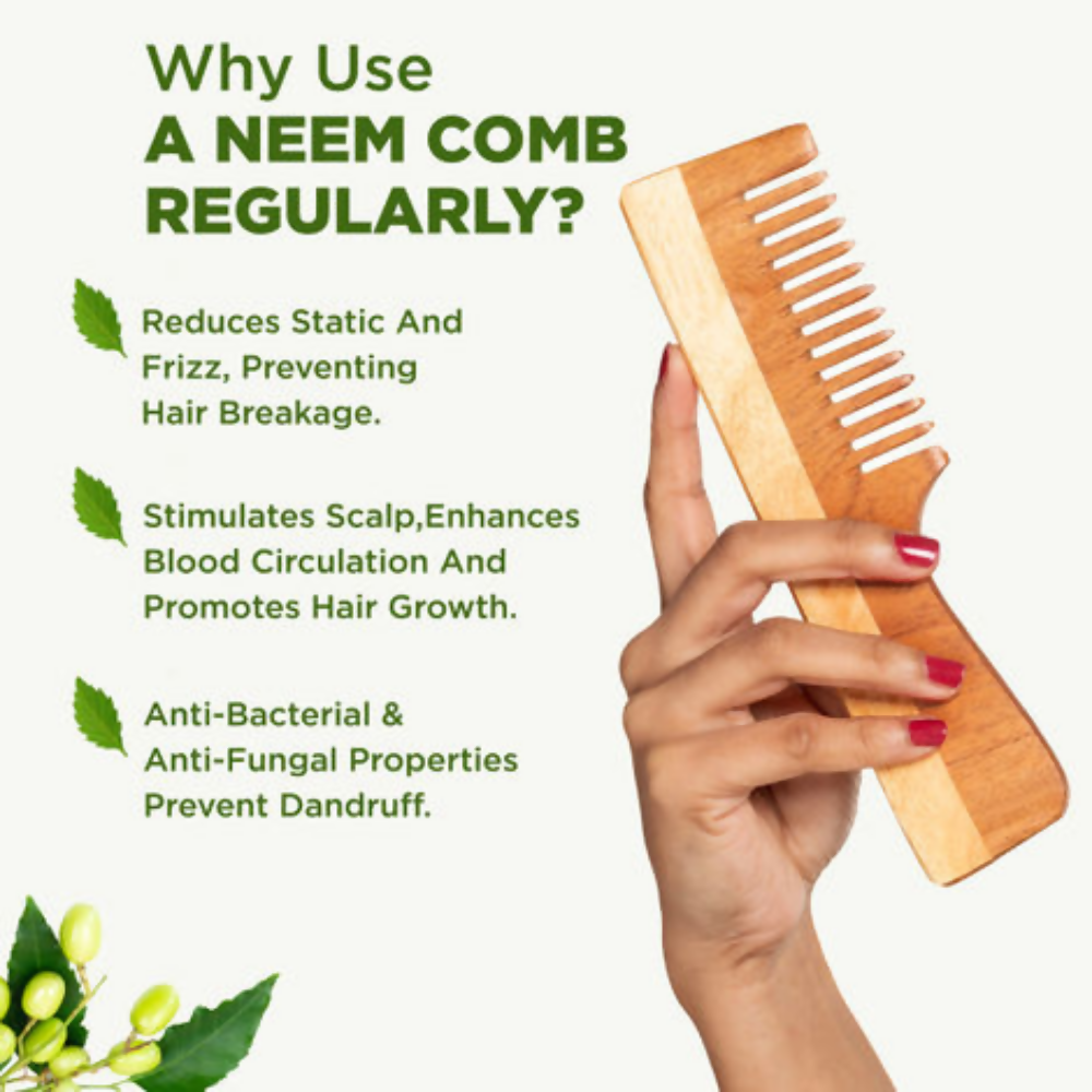 Alps Goodness 100% Natural Neem Comb - Distacart