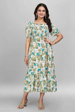 Thumbnail for Preksha Creation Women American Crepe Micro Gown - Sky Blue - Distacart