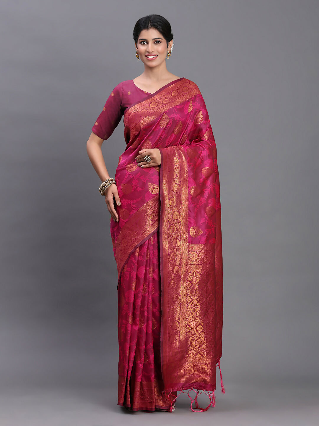 Astita Silk Pink Saree