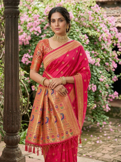 Shree Shyam Fashion Light Pink Soft Silk Saree - Dista