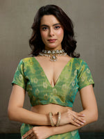 Thumbnail for Shree Shyam Fashion Green Tissue Silk Saree - Distacart
