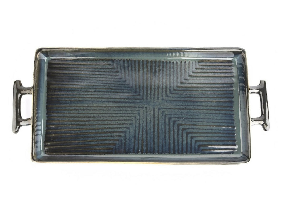 Simply Soho Obsidian Tide Platter - Distacart