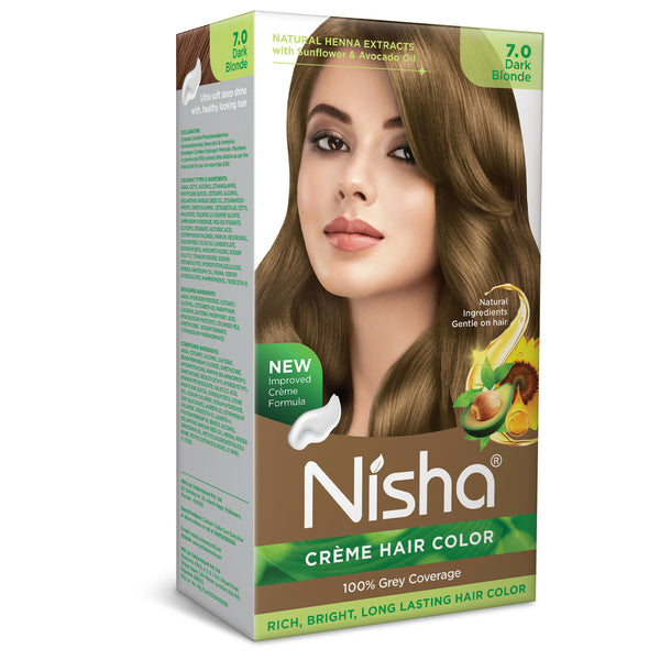 Nisha Creme Hair Color for Women - Dark Blonde - Distacart